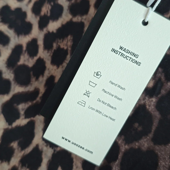 UOOZEE-Animal Print Unique Poncho Style Dress - Picture 8 of 9